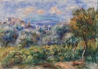 Landscape, Pierre-Auguste Renoir - plakat 91,5x61 cm