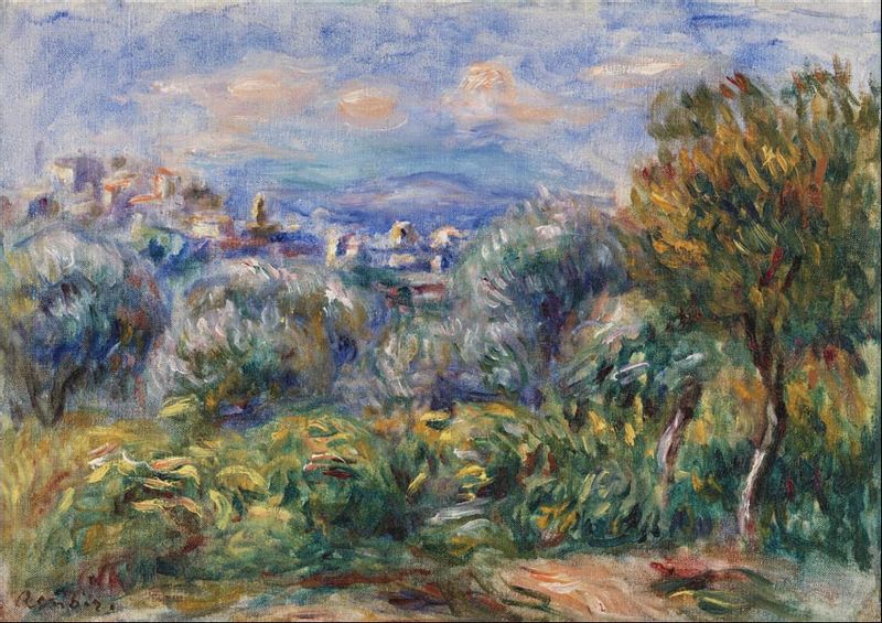 Landscape, Pierre-Auguste Renoir - plakat 29,7x21 cm zdjęcie 1