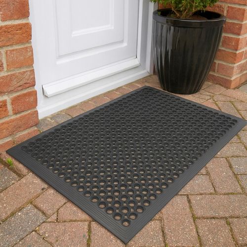 Wycieraczka ażurowa gruba mata wejściowa z perforowanej gumy 60x90 na Arena.pl
