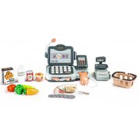 KASA SKLEPOWA DLA DZIECI MIKROFON ZABAWA 24 ELEMENTY