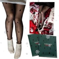 Świąteczne Rajstopy Christmas 20 DEN – Choinki i Kropki | Gabriella 516 3