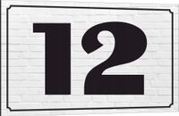 Tabliczka adresowa Numer domu Tablica adres posesji Metal ALUMINIUM 40x30