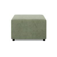 Pufa do salonu, podnóżek, BLOM, sztruks, 71x71x40 cm, oliwkowy | TYLETEGOTU