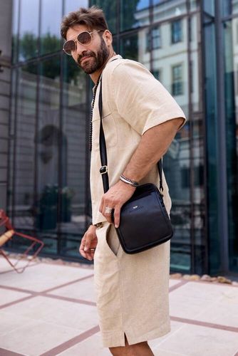 skórzana listonoszka męska z kieszonkami - peterson na Arena.pl