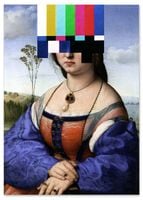 Obraz na płótnie portret telewizja TV 70x100 cm