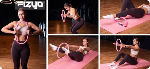 Obręcz do Jogi Pilates Ćwiczeń FIZYO Pierścień Ring Kółko Fitness Koło 38cm na Arena.pl
