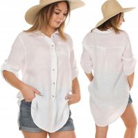 F663 Lniana KOSZULA tunika LEN