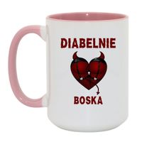 Duży Biało-Różowy 450 ml