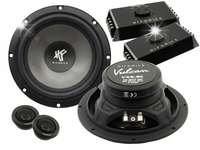 Głośniki samochodowe 165mm System 4Ohm zwrotnice 100W RMS Hifonics VX6.2C