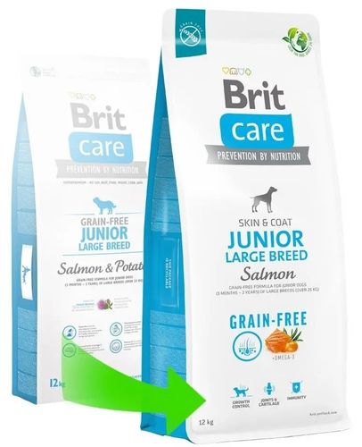 BRIT CARE Dog Grain-free Junior Large Breed Salmon 12kg na Arena.pl