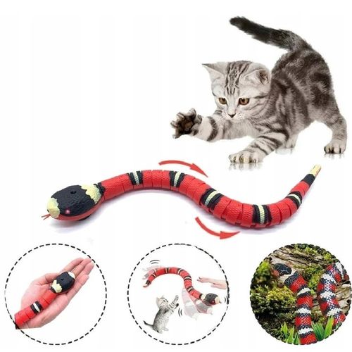 WĄŻ RUCHOMY USB ZABAWKA DLA KOTA INTERAKTYWNA na Arena.pl