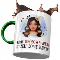 Kubek Zielony Dla Alicji Koleżanki Przyjaciółki Z Nadrukiem Ze Zdjęciem