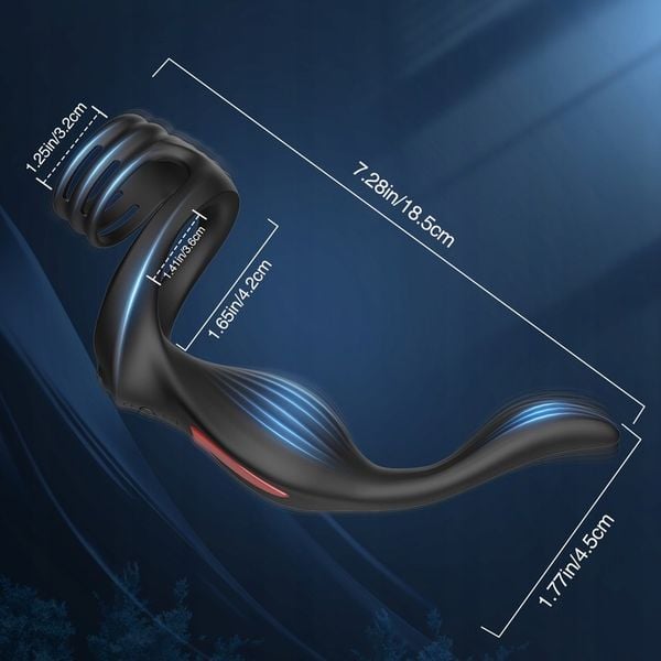 Wibrator prostaty 3w1 pierścień, analny, prostata zdjęcie 11