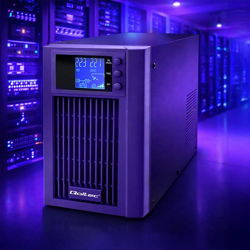 Qoltec UPS 3kVA 2400W Pure Sine Wave AVR LCD na Arena.pl