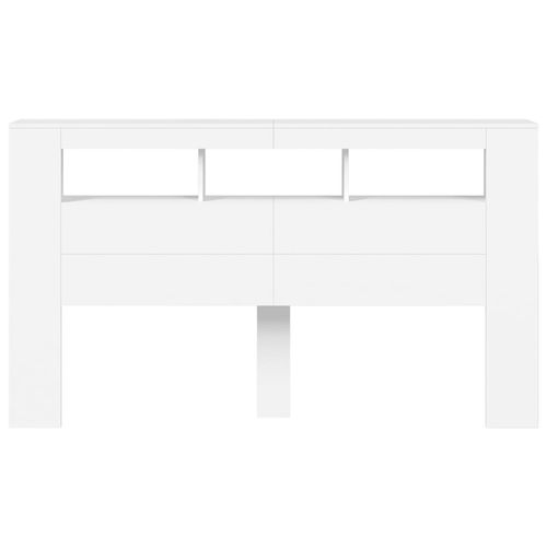 Wezgłowie łóżka z LED, białe, 180x18,5x103,5 cm na Arena.pl