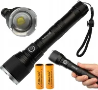 MOCNA LATARKA AKUMULATOROWA XHP160 LED SZPERACZ REFLEKTOR TAKTYCZNA ZOOM