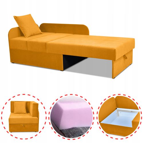 Narożnik dziecięcy Denis rozkładany pojemnik łóżko dla dzieci materac kubuś na Arena.pl