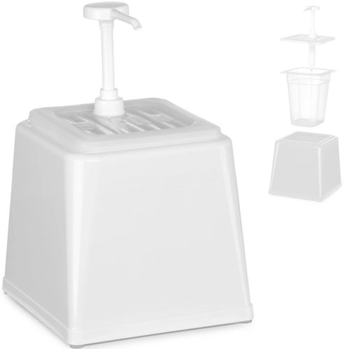 Dyspenser dozownik do sosów majonezu z pompką 2.5 l biały - Hendi 203545 na Arena.pl