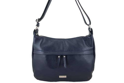 Pojemna torebka na ramię z kieszenią - Granatowa na Arena.pl