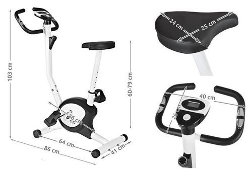 Rower stacjonarny - mechaniczny biały na Arena.pl