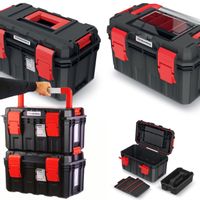 2x Skrzynka narzędziowa S BLOCK Zestaw Skrzynia warsztatowa