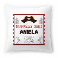 Poduszka Biała 40X40 Cm Dla Anieli Córki Dziecka Z Nadrukiem Ze Zdjęciem