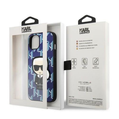 Etui Karl Lagerfeld do iPhone 15, iPhone 14, iPhone 13, Niebieski na Arena.pl