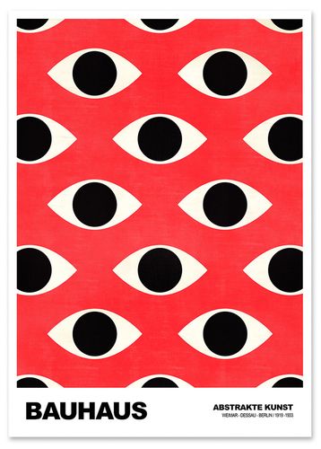 Plakat bauhaus oczy pattern 30x40 cm na Arena.pl