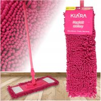 KPL TELESKOPOWY MOP RÓŻOWY + ZAPAS SZENILOWY PŁASKI ULTRA CHŁONNY BEZ SMUG