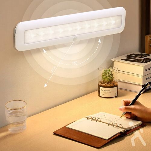 Lampka z Czujnikiem Ruchu Zmierzchu Lampa Podszafkowa Diody LED Magnes na Arena.pl