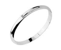 ELEGANCKA OKRĄGŁA OTWIERANA SZTYWNA BRANSOLETA 7MM POLEROWANA WYSOKI POŁYSK