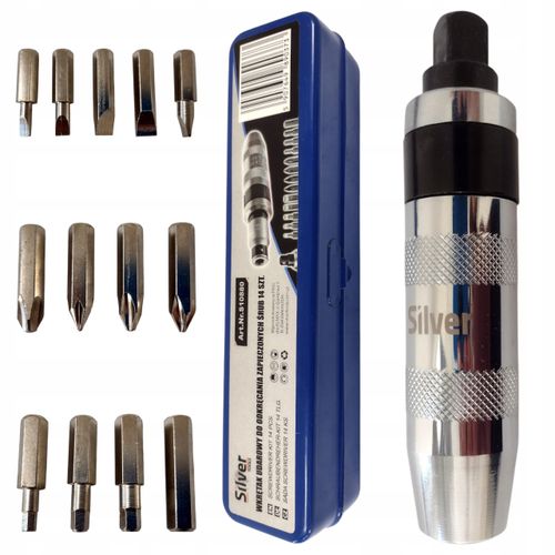 Wykrętak udarowy pobijak do śrub 14 el. zestaw SilverTools S10880 na Arena.pl