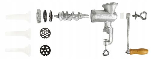 RĘCZNA MASZYNKA do MIELENIA Mięsa Żeliwna nr. 5 Nadziewarka 4 Sita 3 na Arena.pl