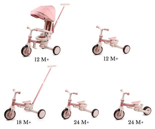 MILLY MALLY 6380 Rowerek trójkołowy Zippy Pink na Arena.pl