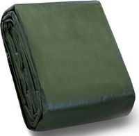 STARPYNG Plandeka Okryciowa Wodoszczelna 180 g/m² 3m x 4 m Zielona