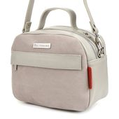 Siwa Torebka Damska Skórzana Kuferek 2Komory Beltimore S80