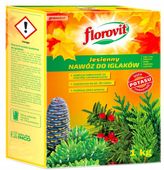 nawóz do iglaków jesienny mineralny granulat 1kg florovit
