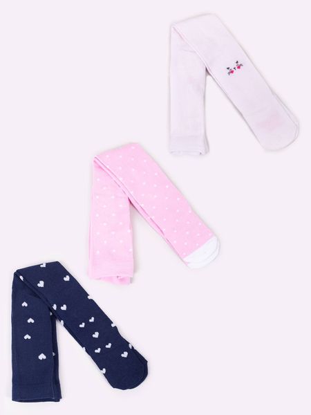 Rajstopy dziewczęce bawełniane we wzory 3PAK  92-98 YOCLUB zdjęcie 12