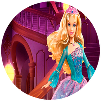 Opłatek na tort Barbie