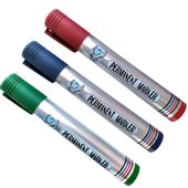 MARKER PISAK PERMANENTNY WODODPORNY OKRĄGŁY ZESTAW 3 SZTUKI