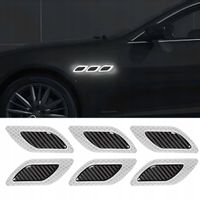 6 NAKLEJKI NALEPKI FOLIA OCHRONNA ŻYWICZNA 3D ODBLASKOWA DO SAMOCHODU