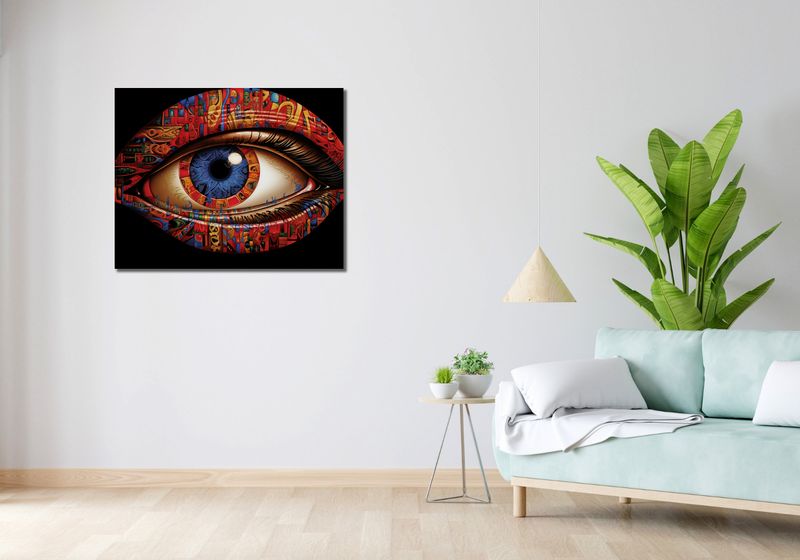 Obraz 90x70cm W Oku Obserwatora zdjęcie 2