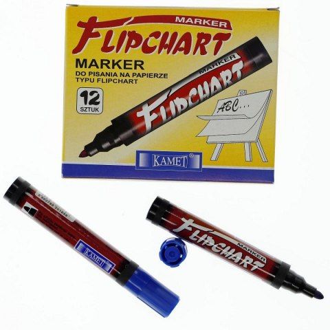 marker flipchart koń.okrągła niebieski a'12 zdjęcie 1