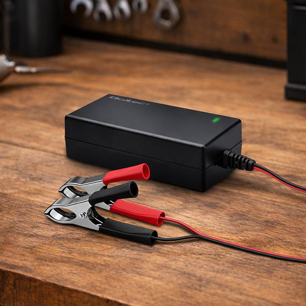 Qoltec Prostownik 12V 2A do AGM/GEL/STD zdjęcie 4