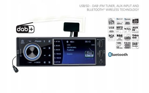 RADIO samochodowe Caliber DAB+ USB Bluetooth 4x75W na Arena.pl