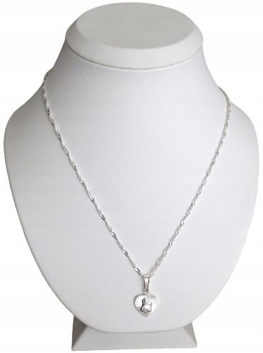 Łańcuszek srebrny 925 Medalik na PREZENT / Komunia / komunijny / Chrzest na Arena.pl