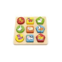 Puzzle Edukacyjne Drewniane Viga Zwierzeta