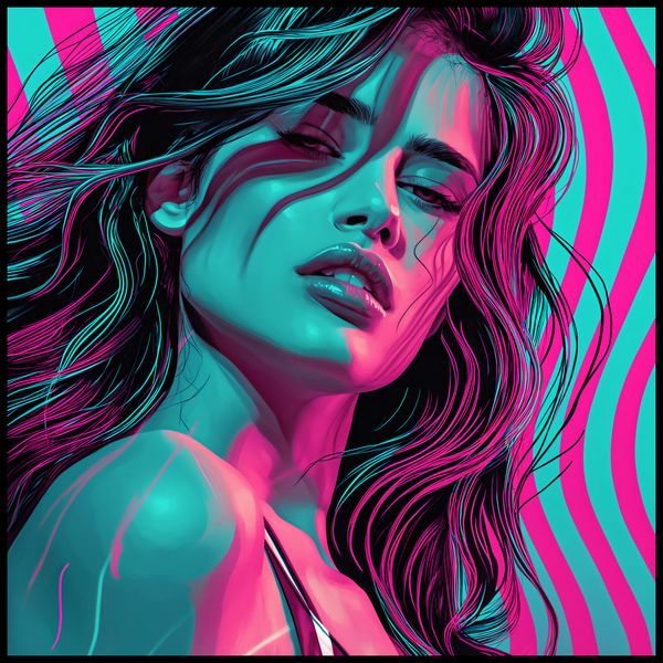 Plakat 90x90cm Neonowy Wzrok zdjęcie 2