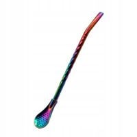 Bombilla Rosario Rainbow do yerba mate 19cm - Teńczowa