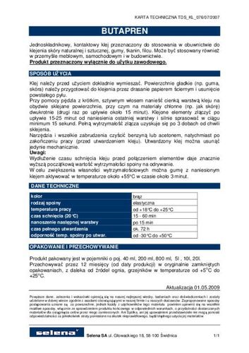 KLEJ BUTAPREN A 5.0L na Arena.pl